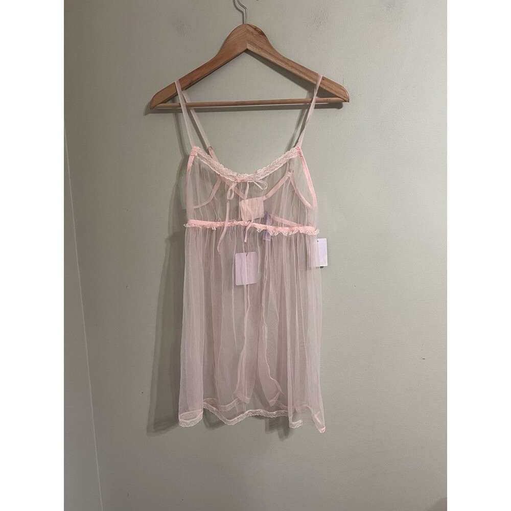 Nwt savage x fenty women's babydoll open back , pinky swear size large